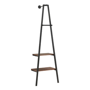 [en.casa] Kledingrek Bjørnafjorden 174x56x40 cm zwart en walnootkleurig