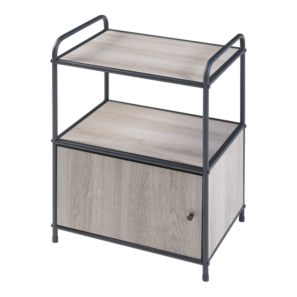 Beistelltisch Gulen Zwart/Eik - Optiek [en.casa] - premiumXL