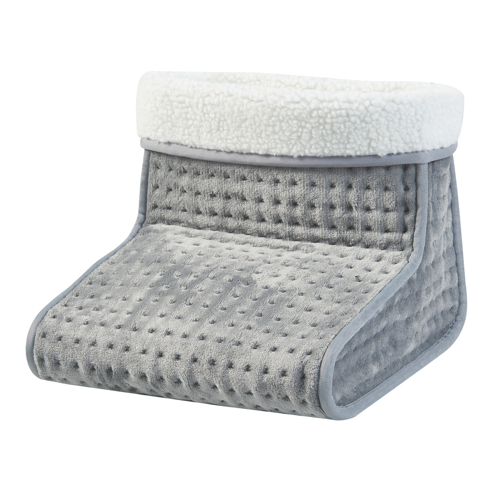 [en.casa] Elektrische voetenwarmer Bari 26x30x30 cm 100W grijs