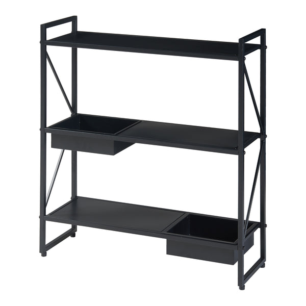Plantenstandaard Berkelland 65,5x60x20 cm zwart [en.casa]