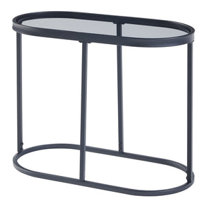 [en.casa] Bijzettafel Luleå 55x27,5x45 cm zwart