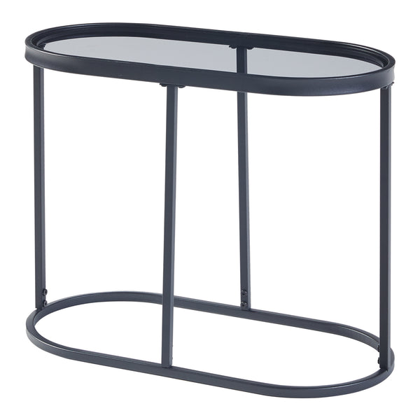 [en.casa] Bijzettafel Luleå 55x27,5x45 cm zwart