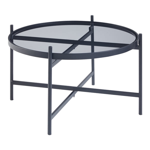 [en.casa] Salontafel Lier rond Ø61x39,5 cm zwart