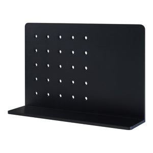 Wandplank Dønna 60x15x40 cm mdf zwart [en.casa]