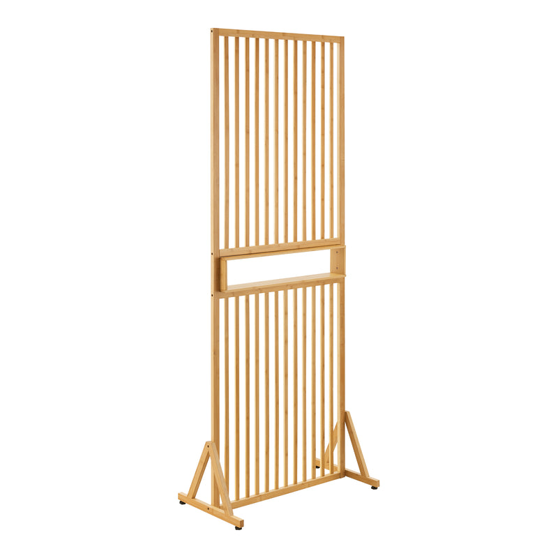 Maatschets Kamerscherm Fron scheidingswand 197x75,5x40 cm bamboe [en.casa]
