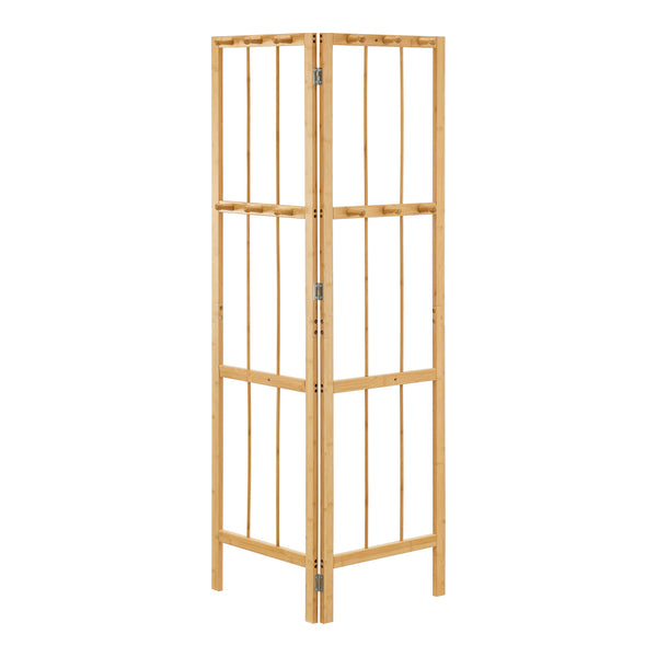 Wandkapstok Hyllestad opvouwbaar 165,5x90x8 cm bamboe [en.casa]