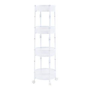 [en.casa] Keukentrolley Sørreisa rond 123xØ37,5 cm wit