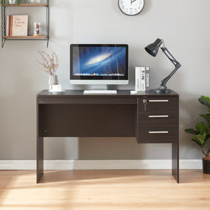 Bureau Ragunda 120x59x75 cm houtkleurig donker [en.casa]
