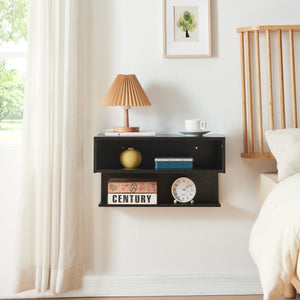 Wandrek Gauldal 56,5x30x31,5 cm zwart [en.casa]