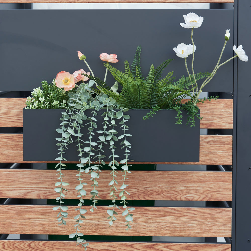 Blumenkasten Achtkarspelen 50x12x15cm Antraciet [en.casa] - premiumXL