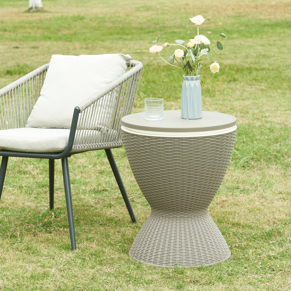 Kühltisch Atessa 58x48,5cm Lichtbruin [casa.pro] - premiumXL