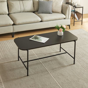 Salontafel Samnanger 110x50x45 cm zwart [en.casa]
