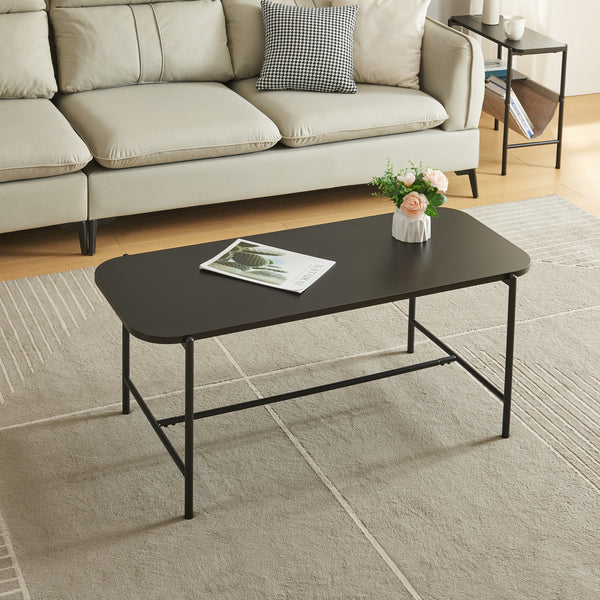 Salontafel Samnanger 110x50x45 cm zwart [en.casa]