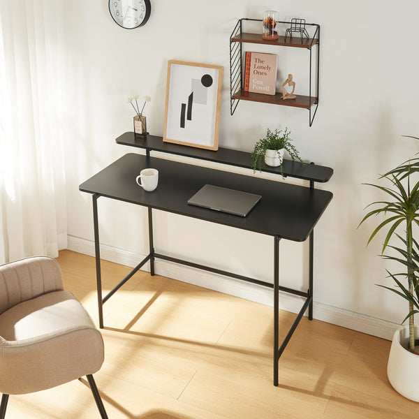 Bureau Samnanger 120x55x88 cm zwart [en.casa]