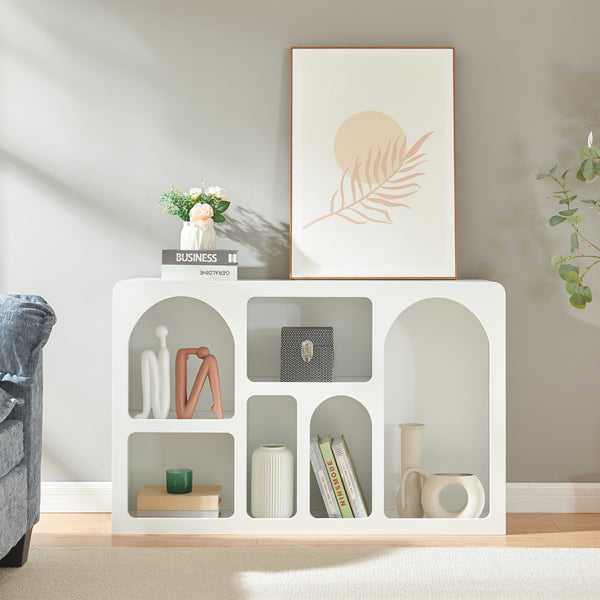 Commode Vågå dressoir 110x30x70 cm wit [en.casa]