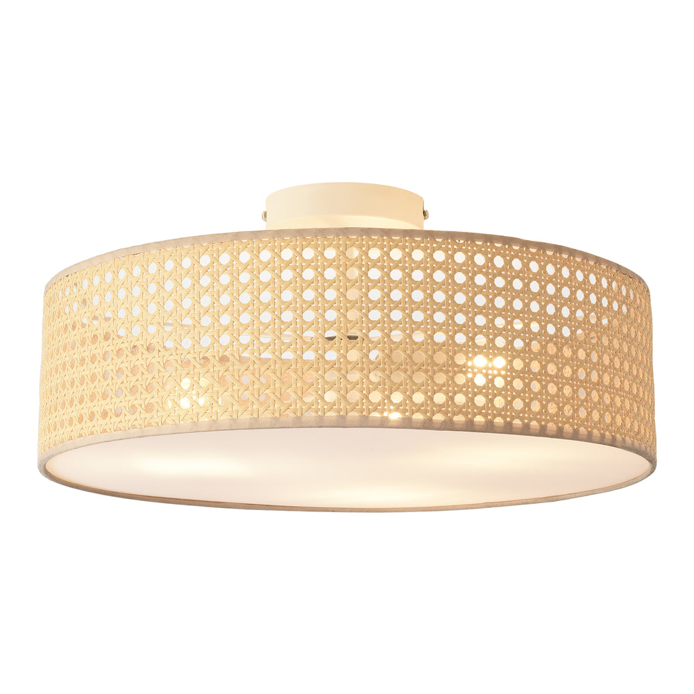 OLIVIA - Plafonnière - 40 cm - 3xE27 - Fumé - 45101/40/65 OLIVIA - Plafonnière - 40 cm - 3xE27 - Fumé - 45101/40/65