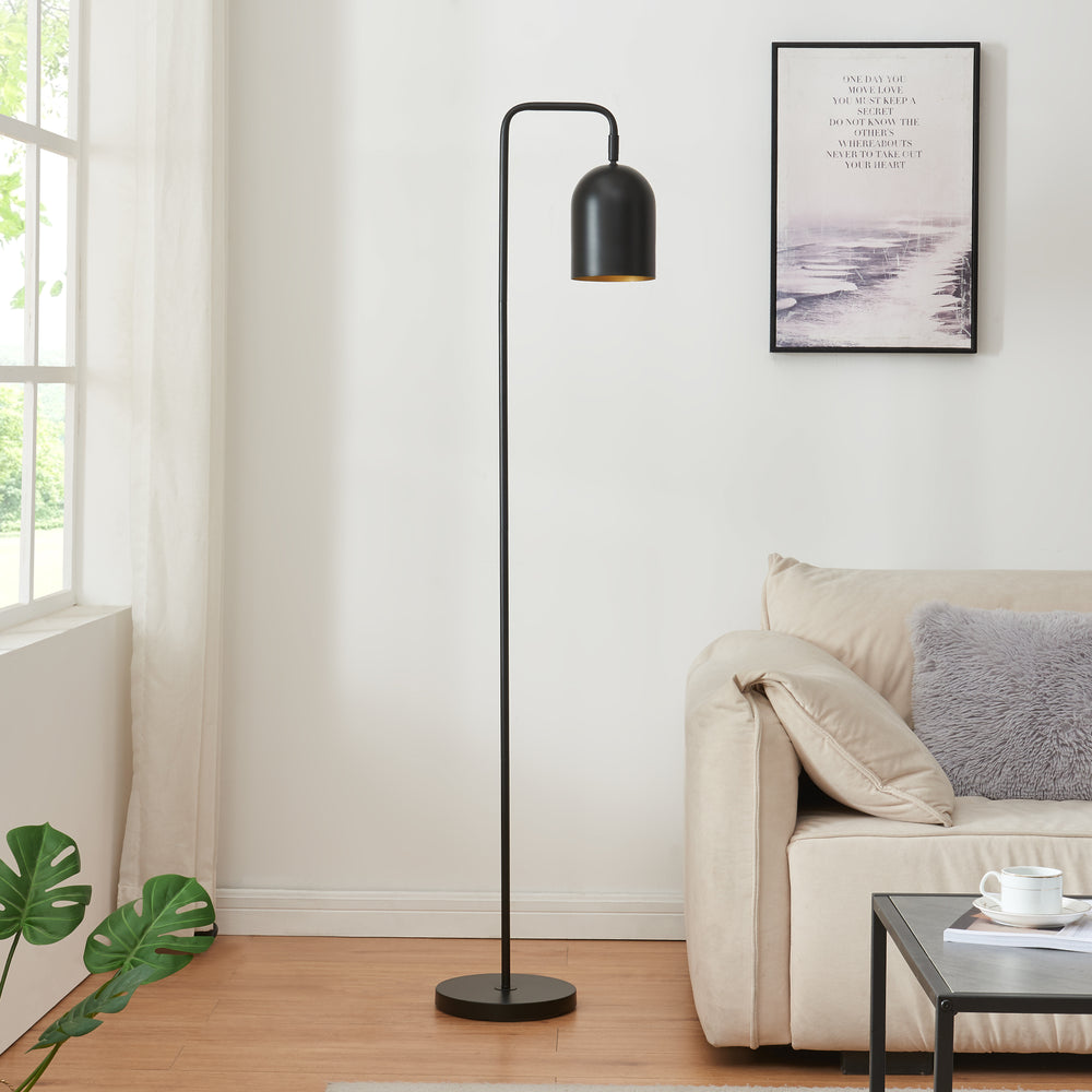 Stehleuchte Barnard Metall 159 cm Schwarz [lux.pro] - premiumXL