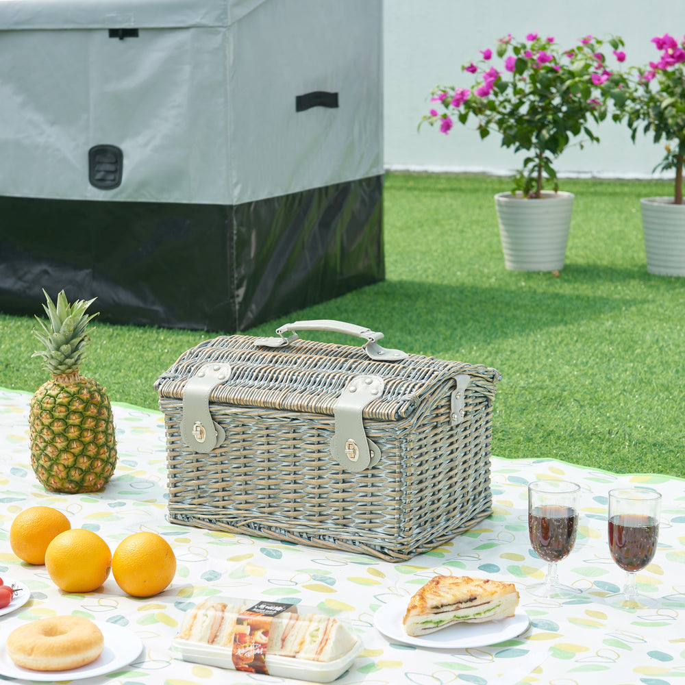 Picknickmand Folldal voor 2 personen 40x28x25 cm [casa.pro] - premiumXL