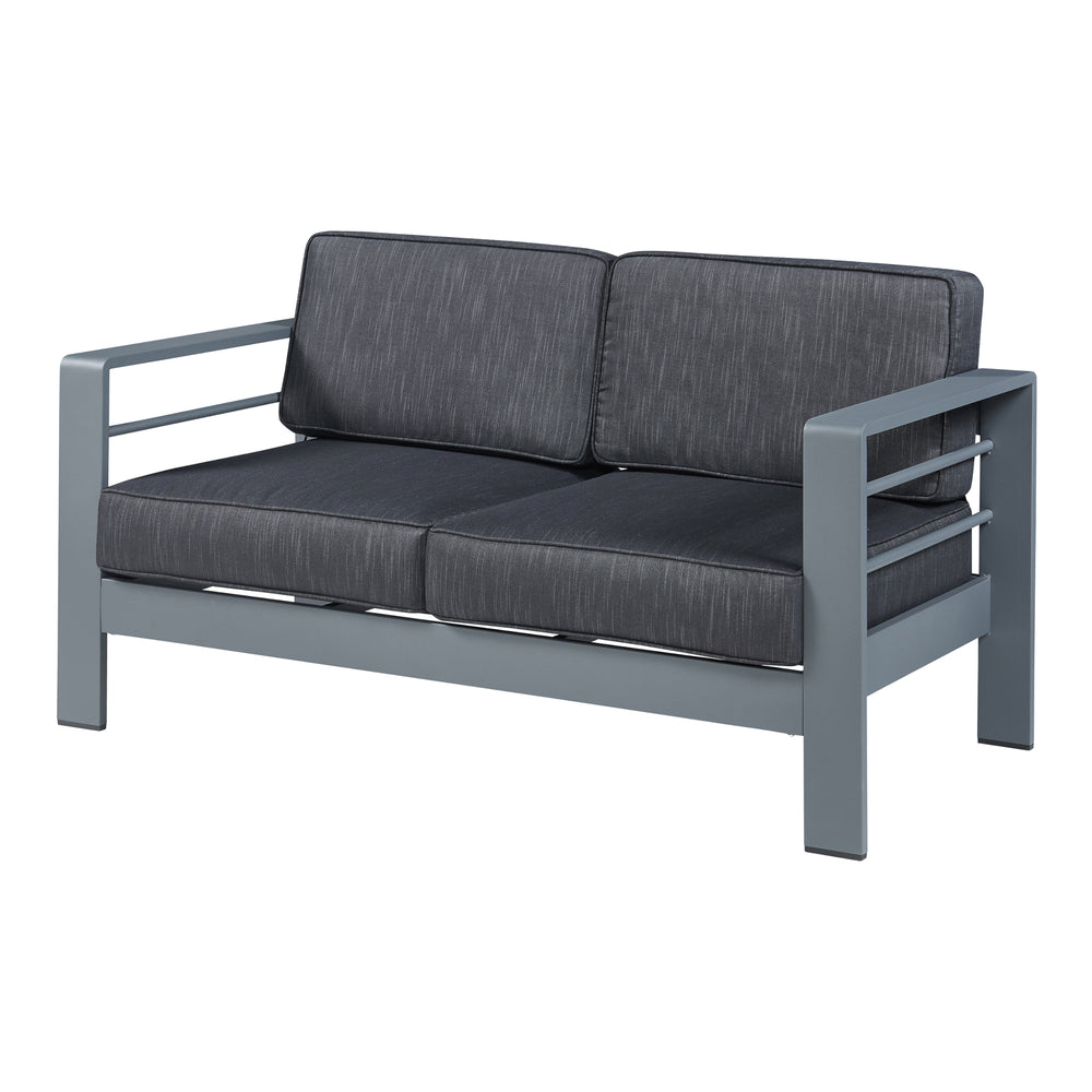 2 - zits Outdoor - Sofa Avise Aluminium Donkergrijs [casa.pro] - premiumXL