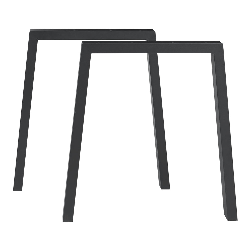 Tafelonderstel 2-delige set Kraftisried 72x70cm Zwart [en.casa] - premiumXL