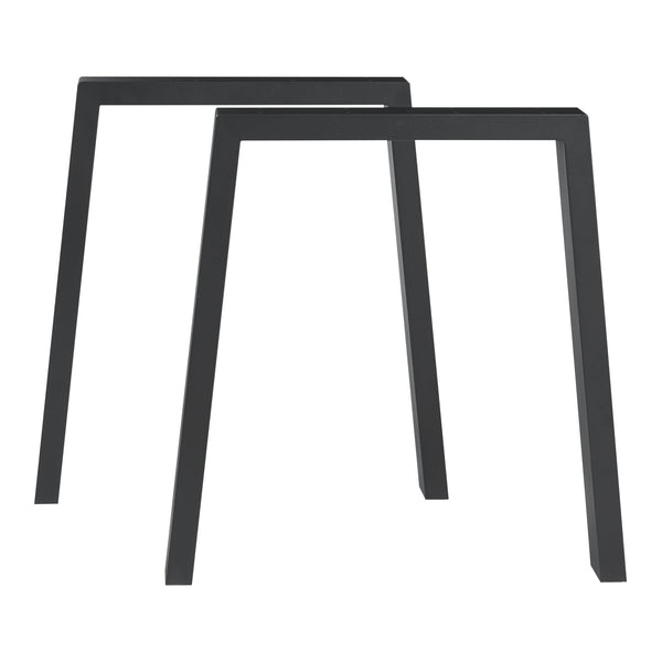 Stalen onderstel Kraftisried set van 2 tafelpoot 72x70 cm zwart [en.casa]