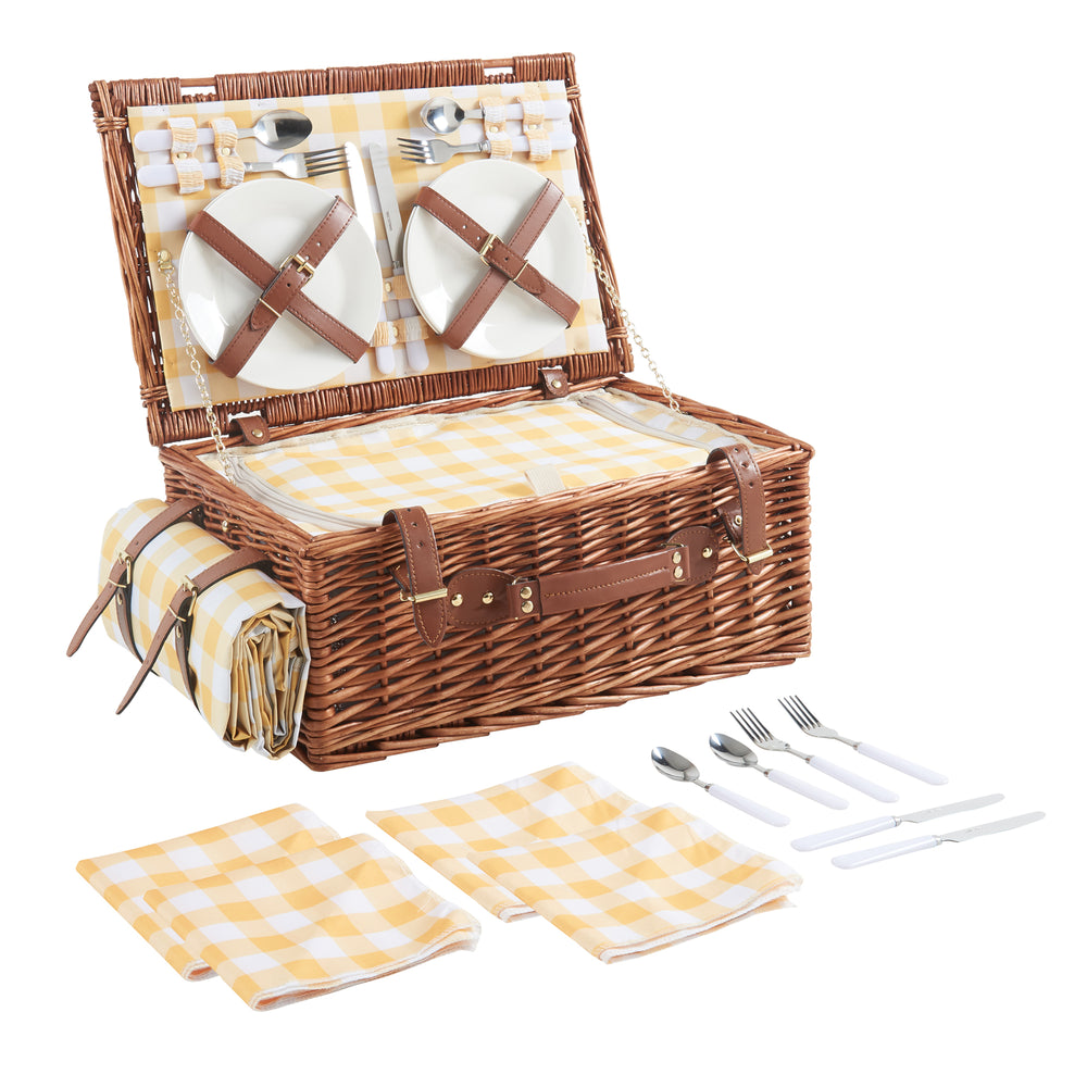 Picknickmand Brindisi voor 4 personen Compleetset [casa.pro] - premiumXL