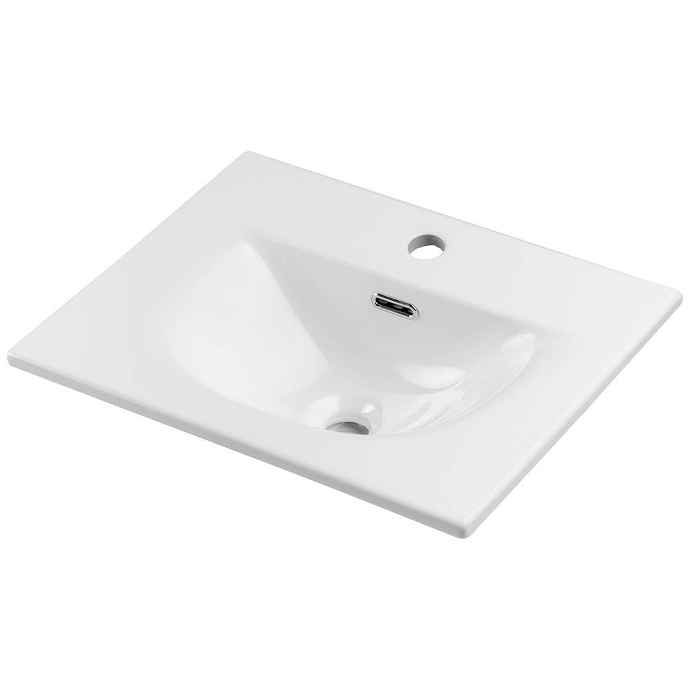 Waschtisch Skelbolu 50x57x39 cm LED - Spiegel Eikenlook [en.casa] - premiumXL