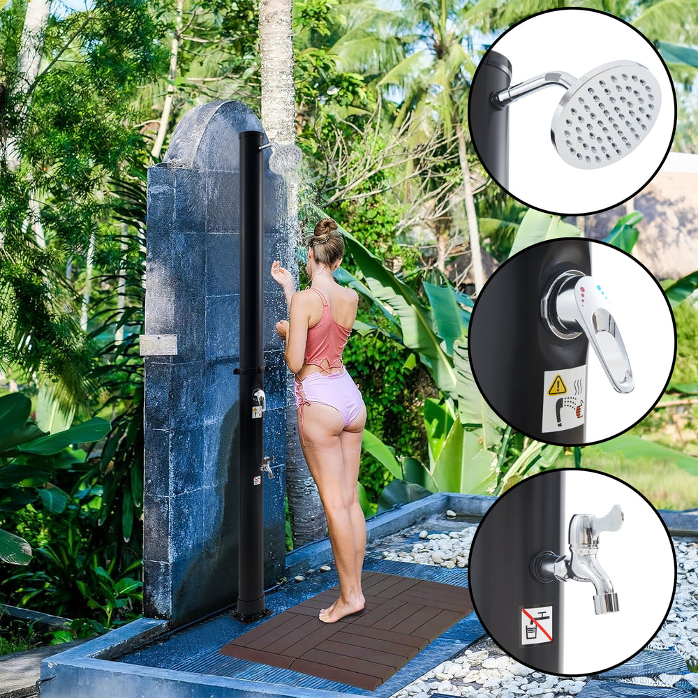 Buitendouche Frerievn solardouche met 18 L tank zwart casa.pro