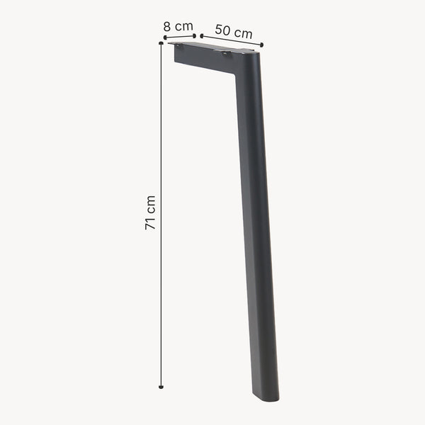 Tafelpoten Hostang 4-delig set 50x8x71 cm zwart [en.casa]