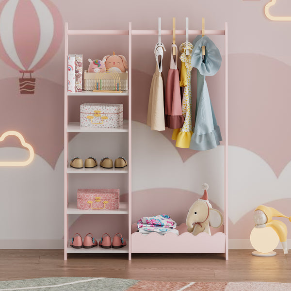 Kinderrek Vestnes 114x77x30 cm wit [en.casa]