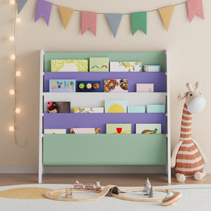 Kinderboekenkast Hornnes Aqua Dream motief 60x62x28 cm [en.casa]