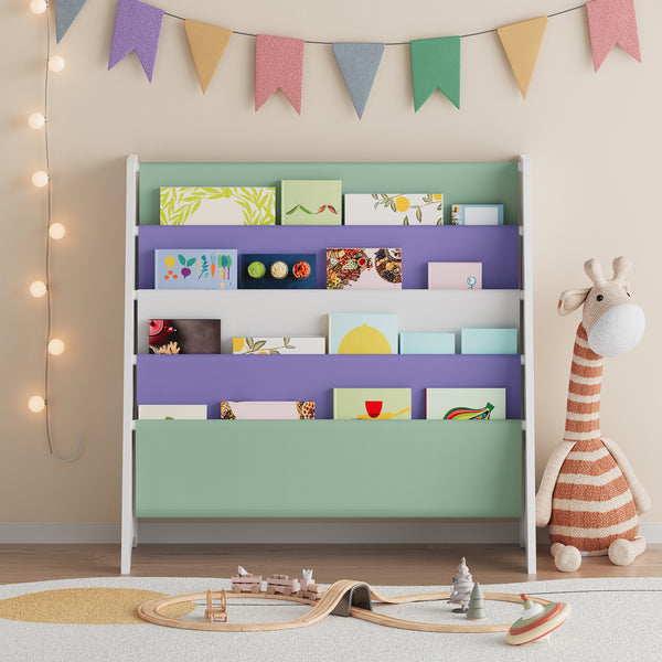 Kinderboekenkast Hornnes Aqua Dream motief 60x62x28 cm [en.casa]