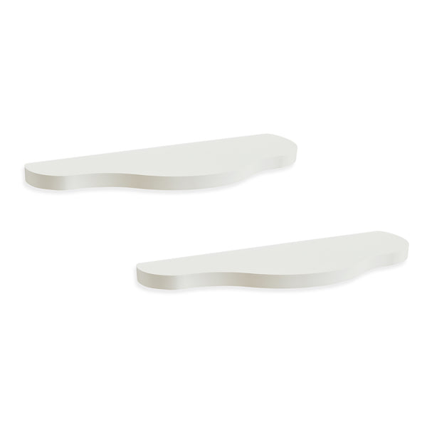 Kinder-wandrekset 2-delig Sirlstalo 57x19x3 cm Wit [en.casa]