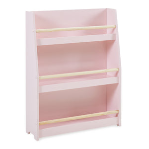 Kinderboekenrek Virer met 3 open vakken 78x60x18 cm roze [en.casa] 