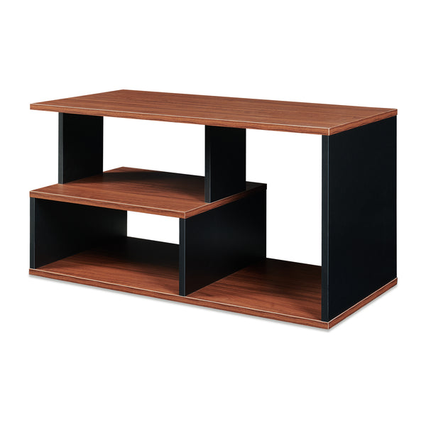 Salontafel Trond 80x40x42 cm Zwart/Walnoot [en.casa]
