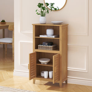Bijzetkast Rirg 92x50x25 cm Bamboe Naturel [en.casa]