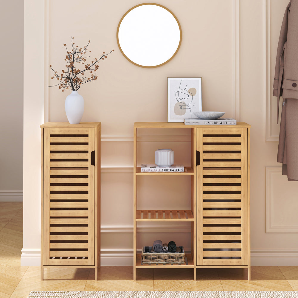 Dressoir Hakseri bamboe 87x99x33 cm naturel [en.casa]