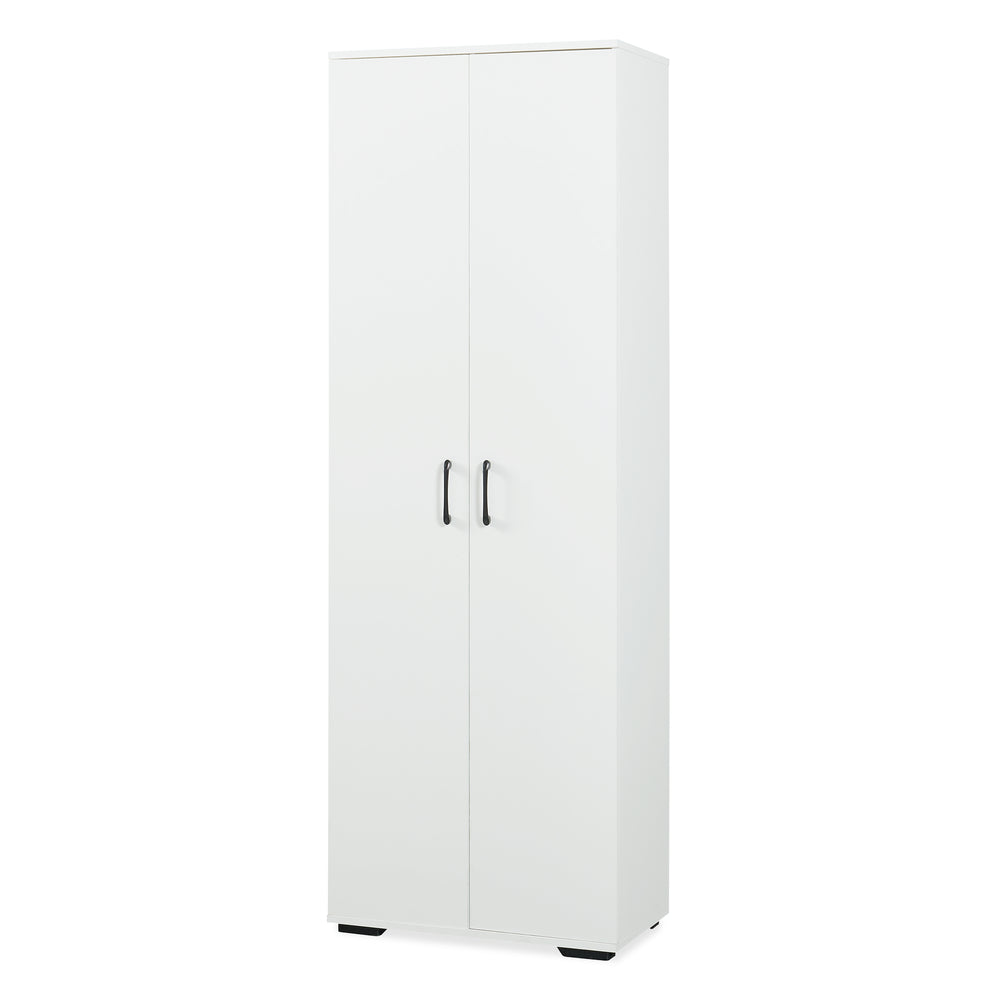 Kledingkast Chalvefted 175x60x35 cm Wit [en.casa]