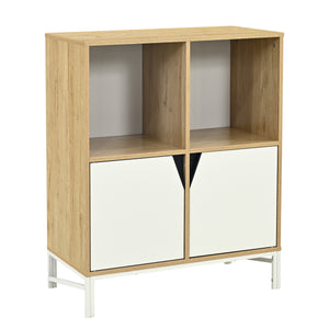 Kast Kerrköndam 94x76x40 cm Eikenlook/Wit [en.casa]