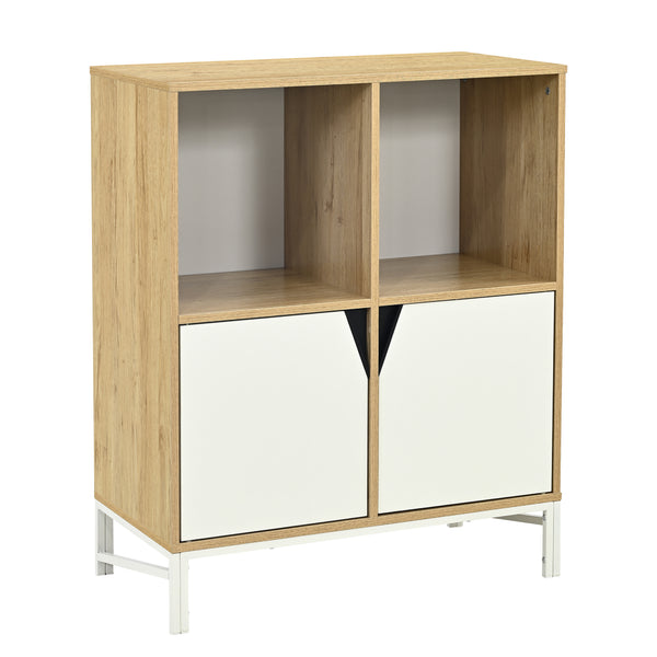 Kast Kerrköndam 94x76x40 cm Eikenlook/Wit [en.casa]