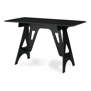 Bureau Bostenenna 120x60x75 cm Zwart met Houtnerf [en.casa]