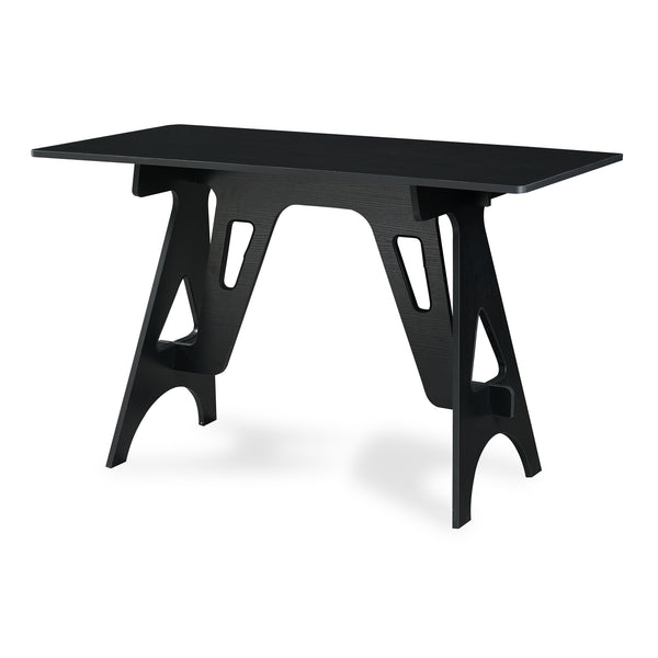 Bureau Bostenenna 120x60x75 cm Zwart met Houtnerf [en.casa]