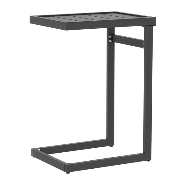 Outdoor bijzettafel Gaby staal 58x40x30 cm antracietgrijs [casa.pro]