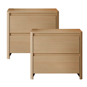 Nachtkastje Takranmaa set van 2 54x60x40 cm eikenlook [en.casa]