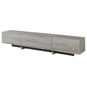 Tv-kast Kapipimso met 3 kleppen 194x31x37 cm eikenlook, grijs [en.casa]