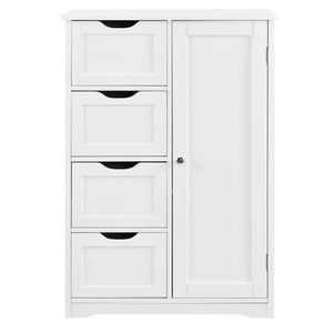 [en.casa] Badkamerkast Locust 81x55x30 cm MDF wit
