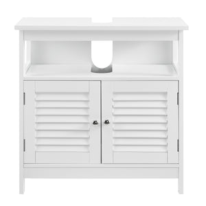 Badkamermeubel wastafelonderkast MDF 60x60x30 cm wit