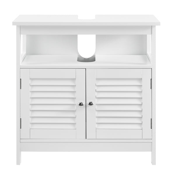 Badkamermeubel wastafelonderkast MDF 60x60x30 cm wit