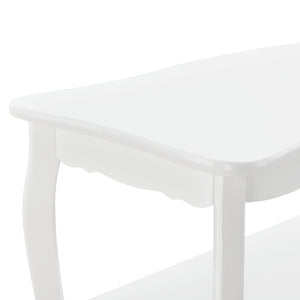 Salontafel Rome met 1 plank MDF en grenen 87,5x40x42 cm wit