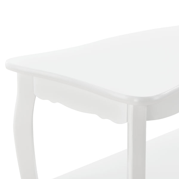 Salontafel Rome met 1 plank MDF en grenen 87,5x40x42 cm wit